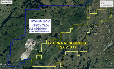 X-Terra Resources Begins 2020 Exploration Program on Troilus East (CNW Group/X-Terra Resources Inc.)