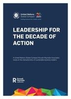 United Nations Global Compact And Russell Reynolds Associates Study Identifies Characteristics Of Sustainable Business Leaders