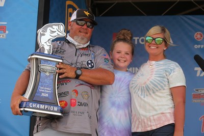 Buddy Gross, of Chickamauga, Ga., has won the 2020 DEWALT Bassmaster Elite at Lake Eufaula with a four-day total of 84 pounds, 8 ounces.