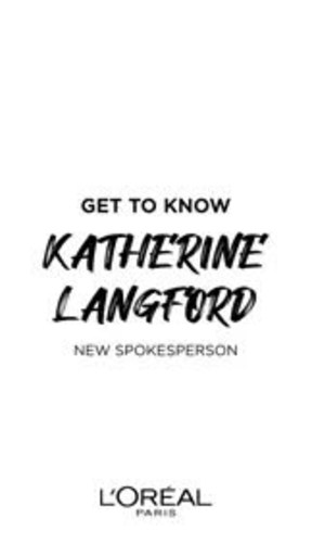 L'Oréal Paris se Complace en Presentar a Katherine Langford Como Su Nueva Embajadora Internacional
