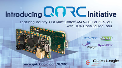 QuickLogic's QORC (QuickLogic Open Reconfigurable Computing) initiative, making it the first programmable logic vendor to actively embrace a fully open source suite of development tools for its FPGA devices and eFPGA technology.