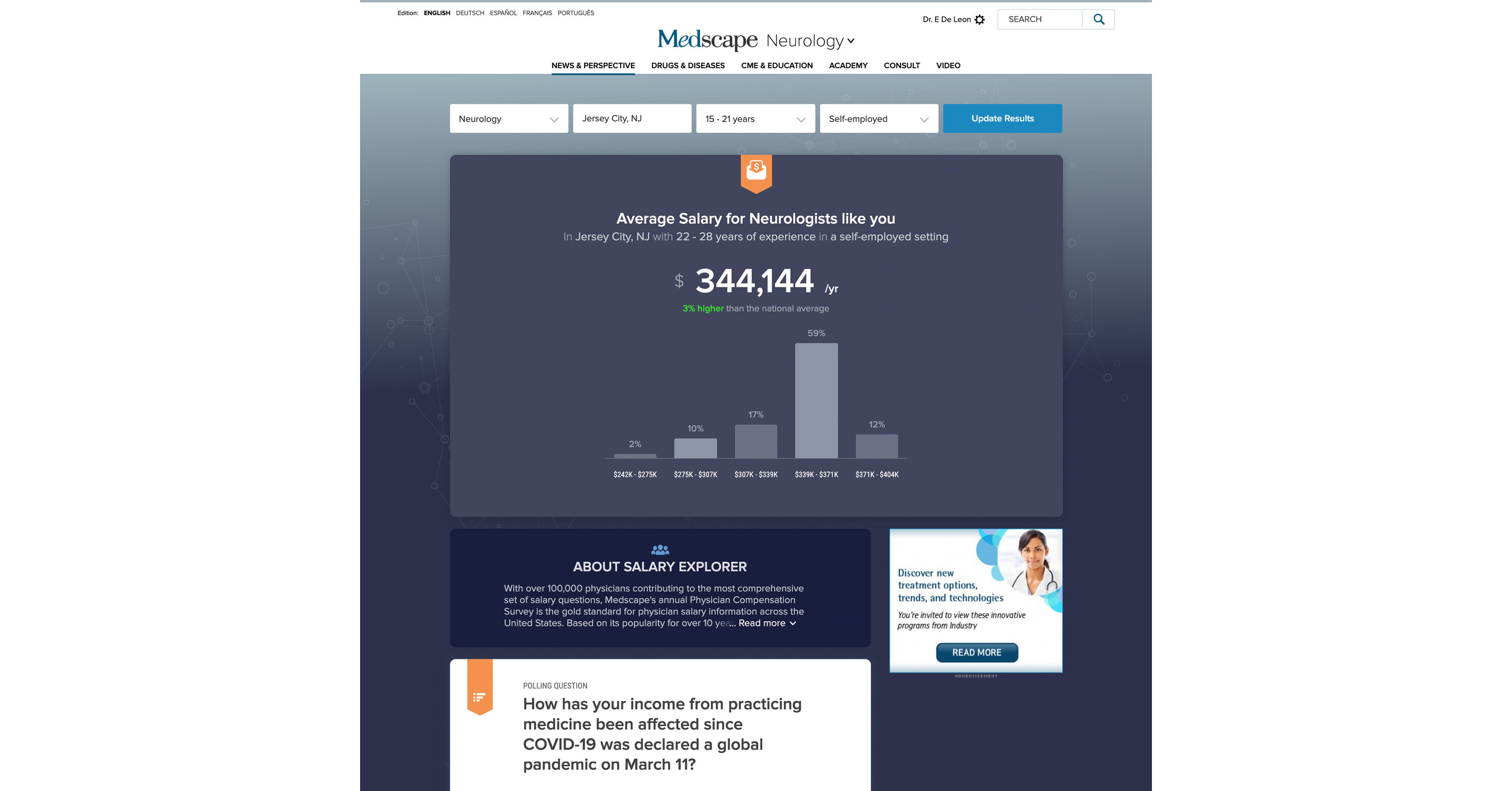 Medscape Launches Salary Explorer™, a New Digital Platform for