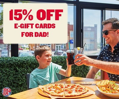 Until June 21, get 15% off E-Gift Cards of $50 or more at BostonPizza.com/FathersDay (CNW Group/Boston Pizza International Inc.)