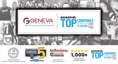 Geneva Financial Named Among Top Companies to Work For in Arizona by