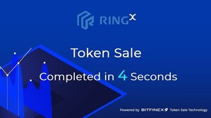 RINGX, First Autonomous Token Sale Powered by Bitfinex's Technology, Completes Sale in 4 Seconds