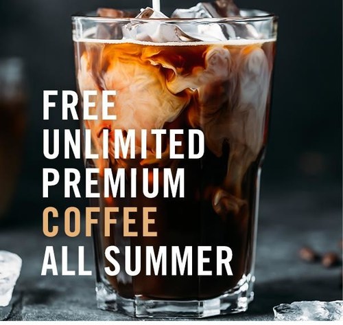 Starting today, June 22, Panera announces free, unlimited premium coffee all summer long with #FREECOFFEE4SUMMER (PRNewsfoto/Panera Bread)