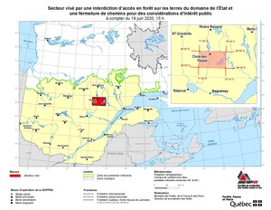 Incendies de forêt - Mise à jour - Interdiction d'accès en forêt sur les terres du domaine de l'État et fermeture de chemins