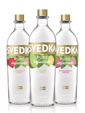 SVEDKA Vodka Launches SVEDKA Pure Infusions, A New Line of Vodka Infused with Natural Flavors and Zero Sugar¹