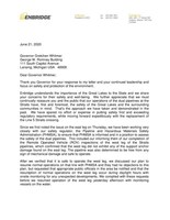 Governor Whitmer Letter June 21 2020 (CNW Group/Enbridge Inc.)