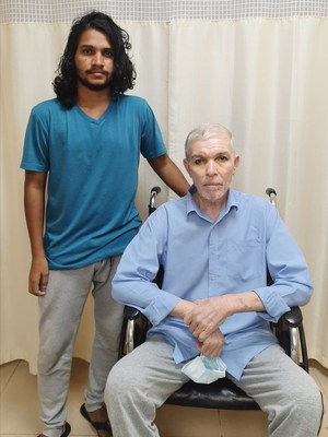 Liver Transplant patient Mr. Ahmed Thaufeeq from the Maldives with his son (Donor)