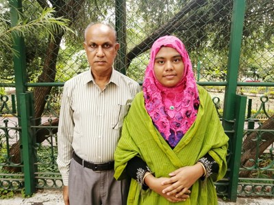 Bangladeshi patient Mr. Ballaludeen who underwent kidney transplantation with his wife (Donor)