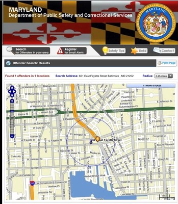 Search for registered sex offenders in your area in the state of Maryland with new technology from OffenderWatch. Search for offenders on the Maryland Dept. of Public Safety and Correctional Services website.