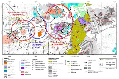 Map 2: Chita Valley Project – Lithology and Structural Map (CNW Group/Minsud Resources Corp.)