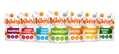 Whisps Cheese Crisps Portfolio (Barbeque, Asiago Pepper Jack, Tangy Ranch, Parmesan, Nacho, Cheddar, Tomato Basil)