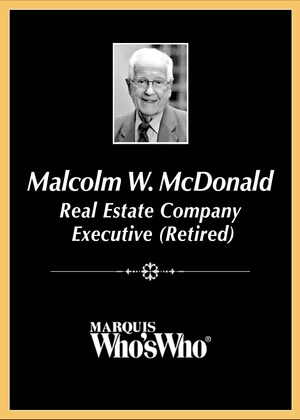 Malcolm W. McDonald Recognized for Excellence in Real Estate