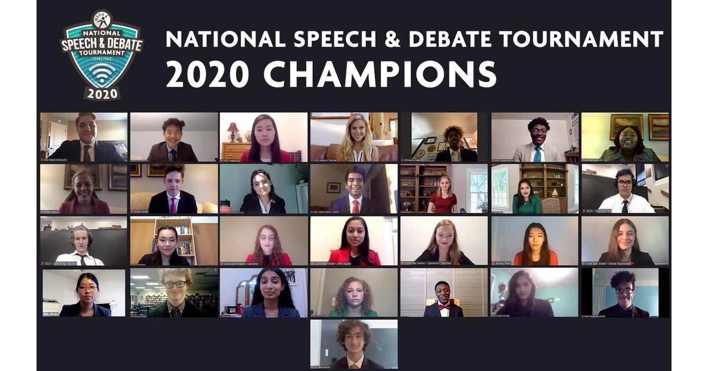 The National Speech & Debate Association Announces 2020 National High  School Champions