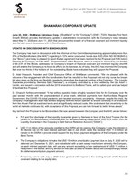 ShaMaran Corporate Update (CNW Group/ShaMaran Petroleum Corp.)