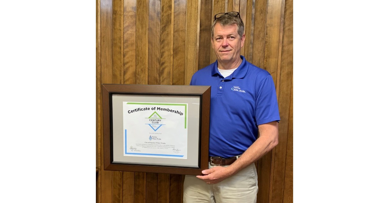 The City of Natchez Water Works Joins DIPRA's Century Club