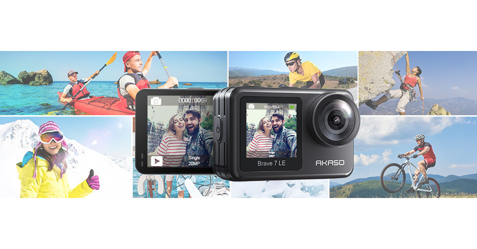  AKASO Brave 7 LE 4K30FPS 20MP WiFi Action Camera with