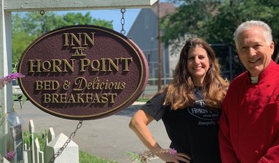 Cory and Carol Bonney, the owners and resident operators of the Inn at Horn Point, have received a $2,000 grant to purchase resources to help increase COVID safety and compliance measures.