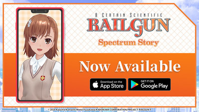 Smartphone Application Railgun: Spectrum Story Now Available!