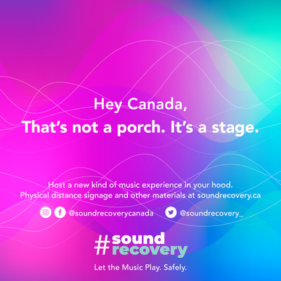 Sound Recovery – Let the music play. Safely. (CNW Group/Sound Recovery)