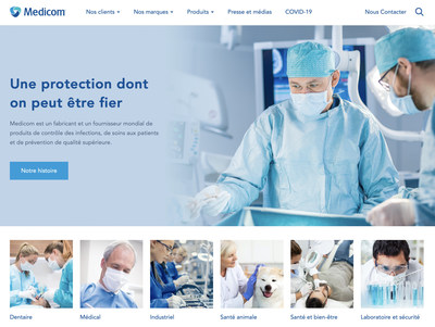 Medicom clbre 32 ans d'expertise en matire de contrle des infections avec le lancement d'un site web entirement remani, entirement ractif et intuitif. Consultez https://medicom.com/fr/ (Groupe CNW/AMD Medicom Inc.)