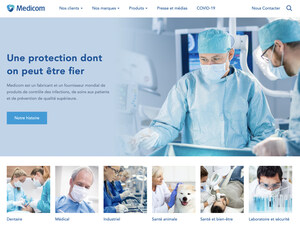 Medicom célèbre 32 ans d'expertise en matière de contrôle des infections avec le lancement d'un nouveau site web