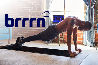 Brrrn creates a new category of in-home fitness with the launch of the Brrrn Board and a monthly subscription service with eight categories of total-body, on-demand workout videos. Photo courtesy of Cedric Terrell.