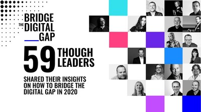 “Bridge The Digital Gap” reputational study in collaboration with 59 though-leaders (PRNewsfoto/The Keenfolks)