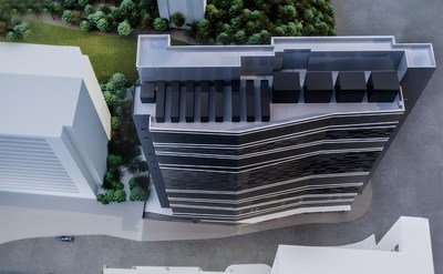 Overhead view of Digital Realty's new HKG11 Data Centre in Hong Kong