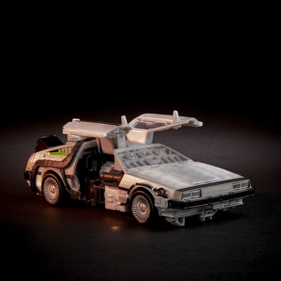 When fans of the iconic Back to the Future Time Machine look a little closer at this nostalgic interpretation of the car, they will be treated to a new “robot in disguise” named GIGAWATT, a converting time machine robot. The figure is available for pre-sale now on Walmart.com.