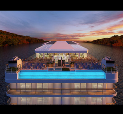 Similar to Viking’s fleet of ocean ships, the new Viking Mississippi river vessel, debuting in 2022, will have a glass-backed pool experience at the aft, allowing guests to take a dip while fully surrounded by their destination. For more information, visit www.viking.com.