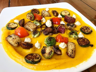 Roasted Vegetables in Butternut Squash Coulis by Ron Russell of SunCafe