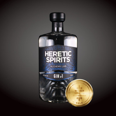 Heretic Spirits Gin #1 - Gold Medal Winner (2020 San Francisco World Spirits Competition) (CNW Group/Heretic Spirits Inc.)