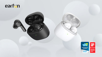 EarFun Air - The World's 1st True Wireless Earbuds wins both CES 2020 Innovation Award and the iF Design Award 2020.