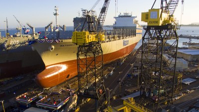 Matson's newest ship was christened 'Matsonia' and launched into San Diego Bay at the NASSCO shipyard on July 2, 2020. It is the fifth ship to carry the iconic name in Matson's 138-year history.