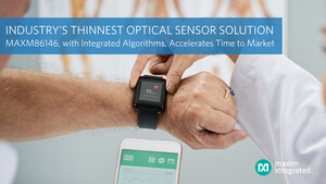 Industry's Thinnest Dual-Photodetector Optical Sensor Solution by Maxim Integrated Accelerates Time to Market for Wearable Health and Fitness Products