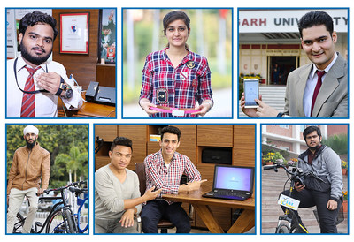 Some of the young entrepreneurs of Chandigarh University who have been successful in establishing their venture at Chandigarh University Technology Business Incubator