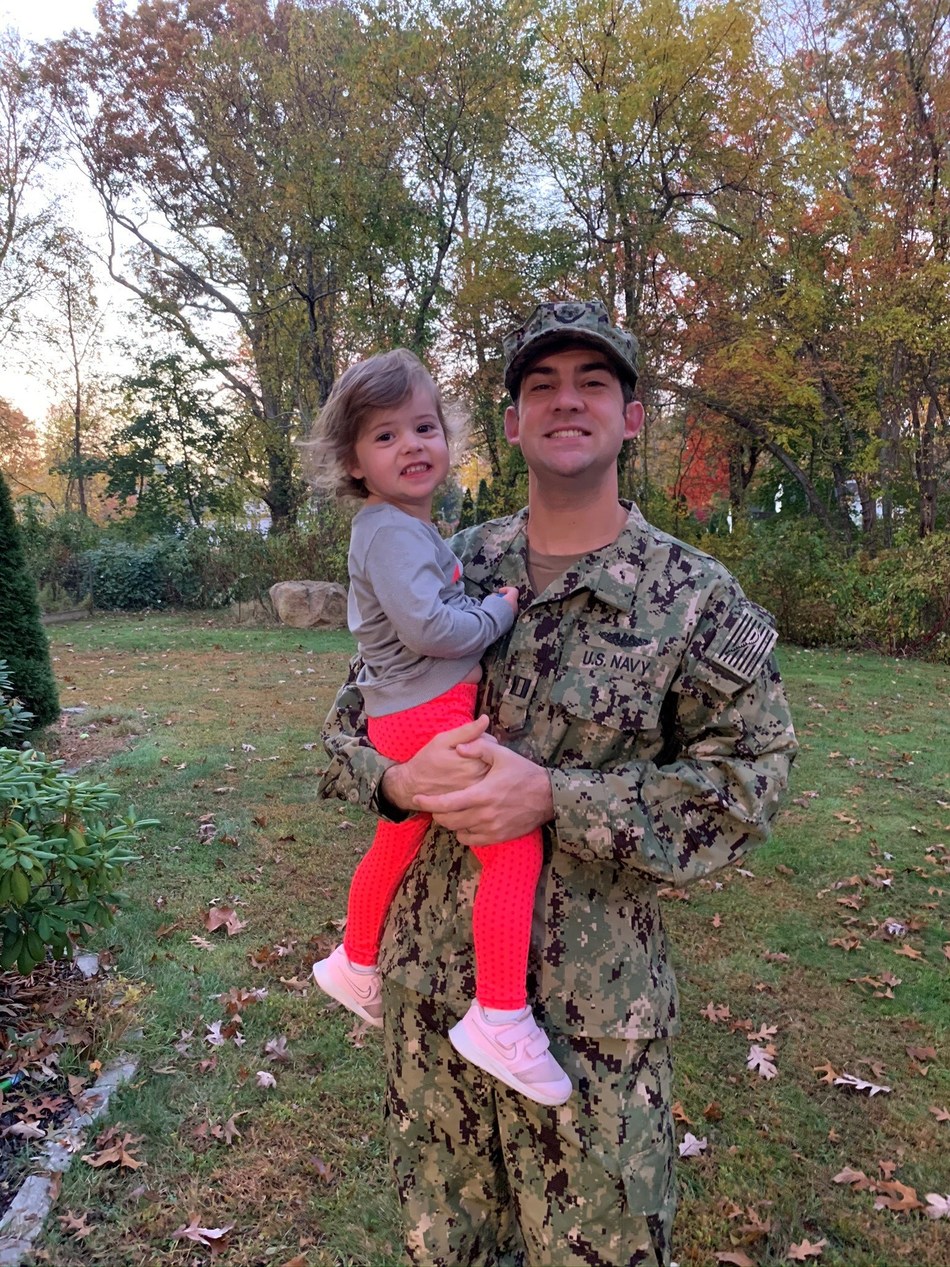 Kyle with his daughter, Olivia