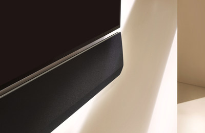 LG GX sound bar delivers superior immersive theater sound thanks to Dolby Atmos and DTX:S for remarkable three-dimensional audio.