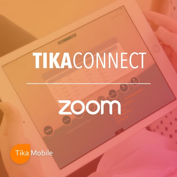 Remote collaboration available with Zoom integration with TikaConnect.