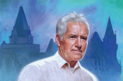 Alex Trebek est le prsident d'honneur de la Socit gographique royale du Canada et est un partisan de longue date de la SGRC et de la National Geographic Society. Illustration: Robert Carter (Groupe CNW/Socit gographique royale du Canada)