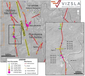 Vizsla Drills 2,889 G/T Silver and 107.9 G/T Gold over 3.7 Metres within 1,808 G/T Silver and 66.8 G/T Gold over 6.0 Metres at Panuco, Mexico