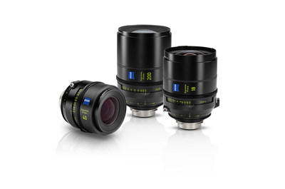 Three new high-speed, full-frame prime lenses - an 18mm T1.5, 40mm T1.5, and 200mm T2.2 - have been added to the high-end ZEISS Supreme Prime series of cine lenses.