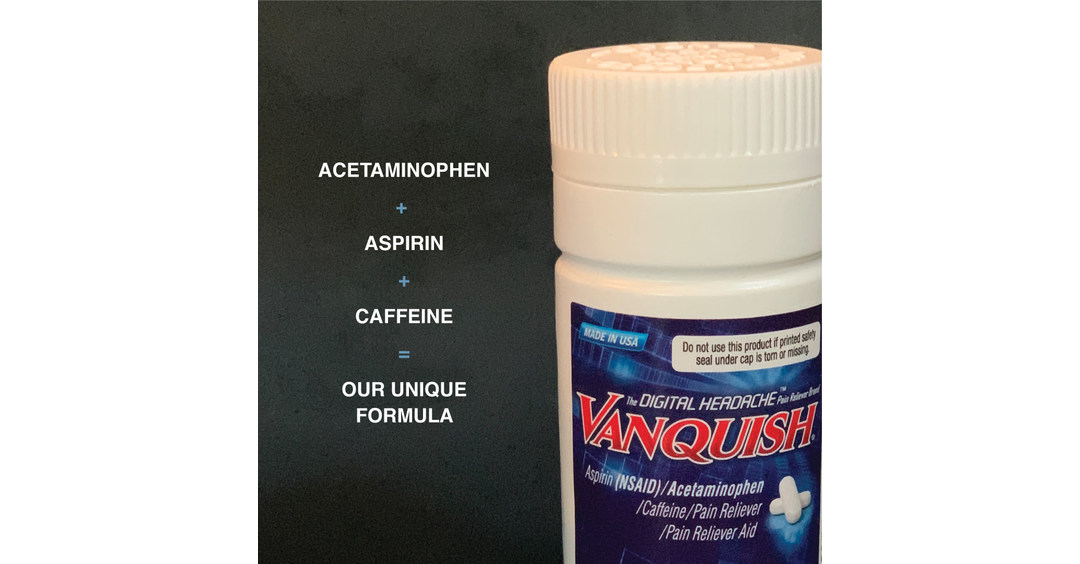 VANQUISH Introduces DIGITAL HEADACHE Brand Pain Reliever For Modern Day