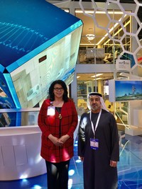 Diane Lynn, Director Global Healthcare Services, and  Dr. Ali Abdul Kareem Al Obaidli, Group Chief Academic Affairs Officer, Corporate Academic Affairs, Abu Dhabi Health Services Company