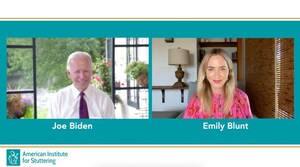 Emily Blunt virtually hosts 14th Annual American Institute for Stuttering's Freeing Voices Changing Lives Gala Featuring Vice President Joe Biden