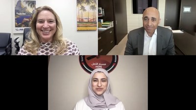 Ambassador Yousef Al Otaiba discussed the upcoming launch of the UAE's Hope Mars Probe with UAE Minister of State for Advance Sciences Sarah Al Amiri and Dr. Ellen Stofan, the John and Adrienne Mars Director, National Air and Space Museum.
