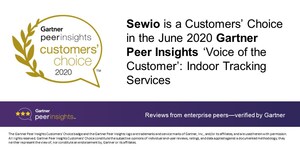 Sewio is Recognized as a 2020 Gartner Peer Insights Customers' Choice for Indoor Location Services